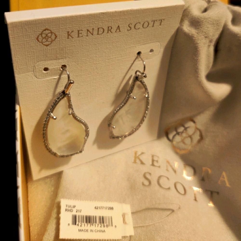 Kendra Scott Silver Tulip Earrings
